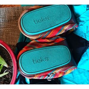 Tieks ballet flats in Sunset Stripe